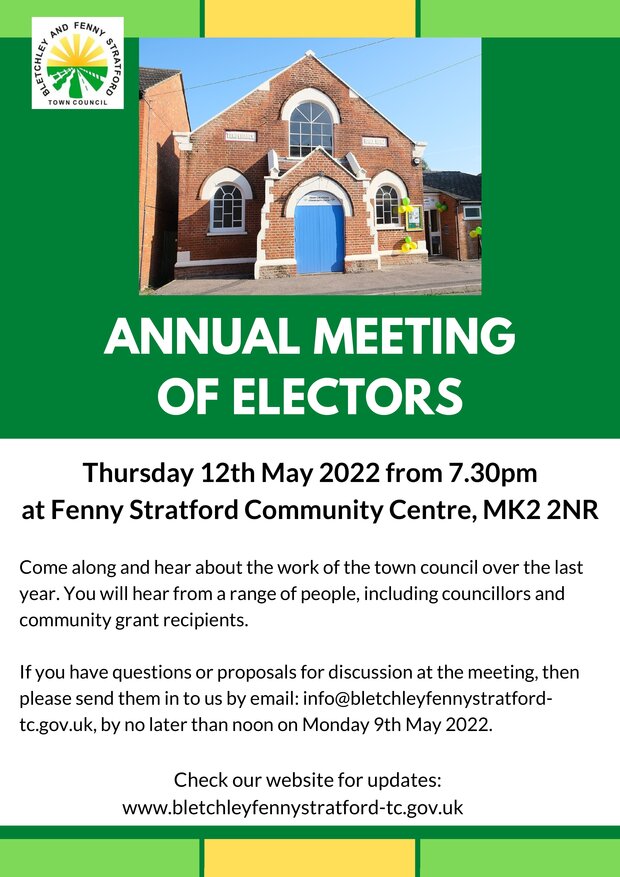 Image of Annual meeting of electors poster May 2022