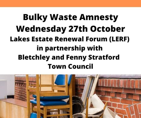 Image of Bulky Amnesty Poster Lakes Estate October 2021