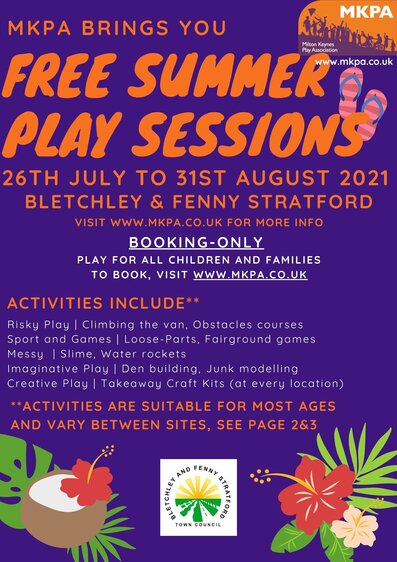 Image of Free Summer play sessions poster MKPA