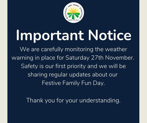 Image of weather warning notice