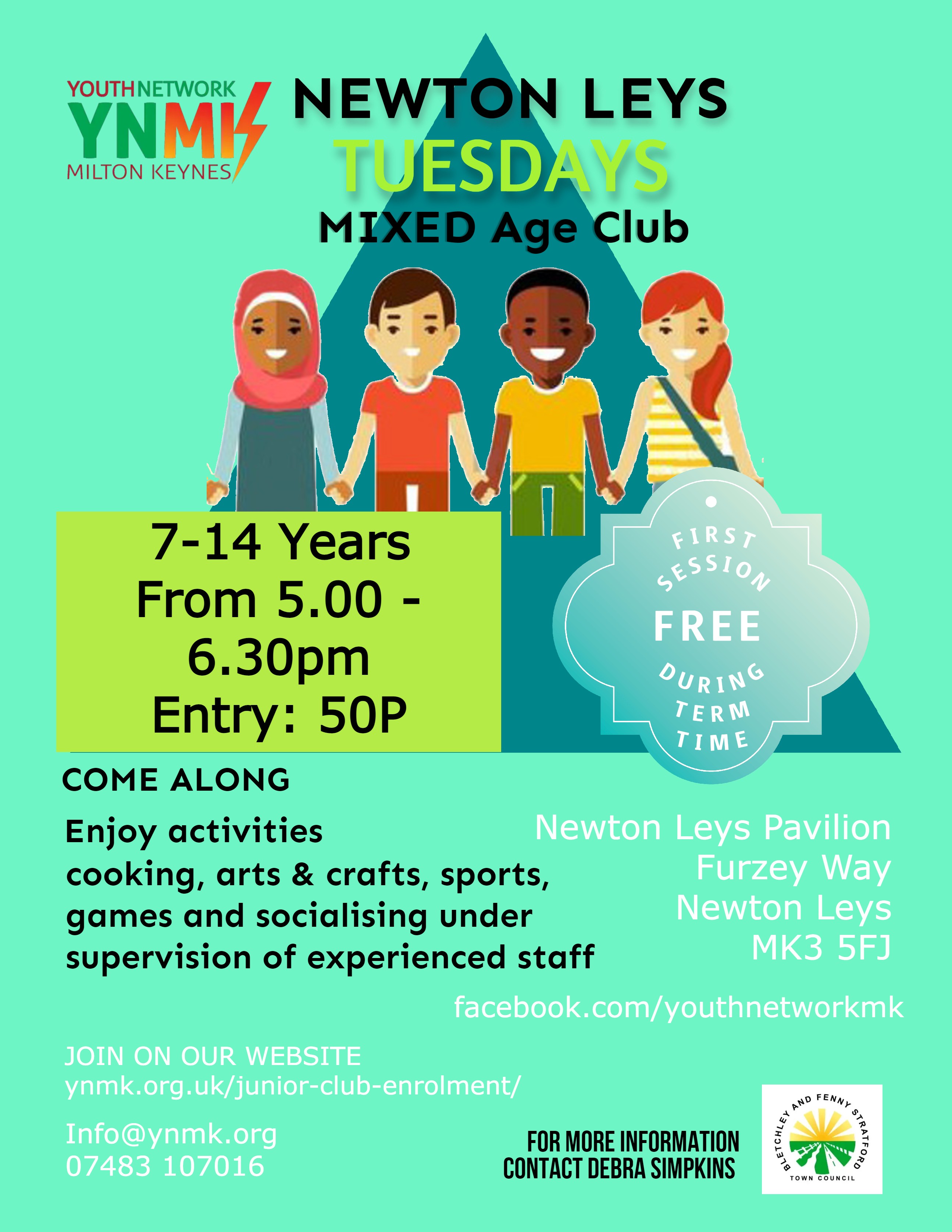 Image of Youth Network's Tuesday Youth Club poster