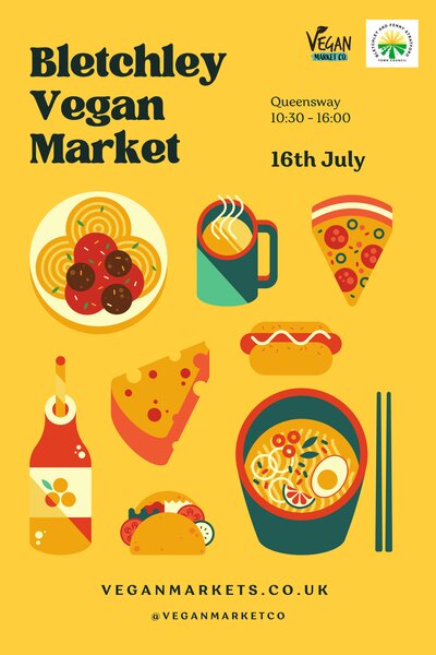 Image of Bletchley Vegan Market July 2022 Poster