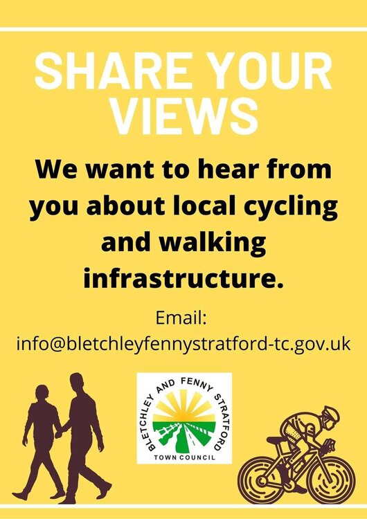 Image of Share your views on local cycling walking infrastructure poster