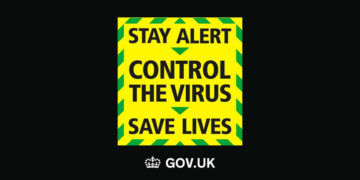 Image of Stay Alert Government Banner