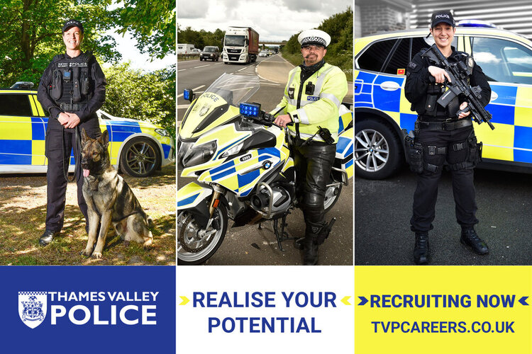 Image of Thames Valley Police Recruitment poster 2022