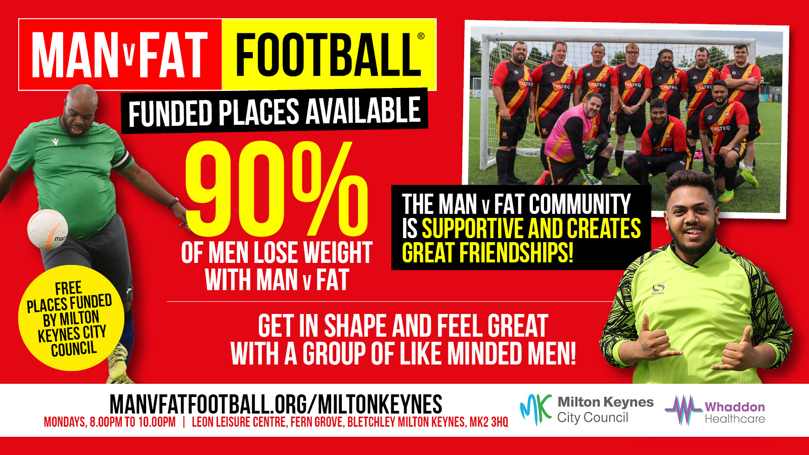 Image of Man Vs Fat Football poster
