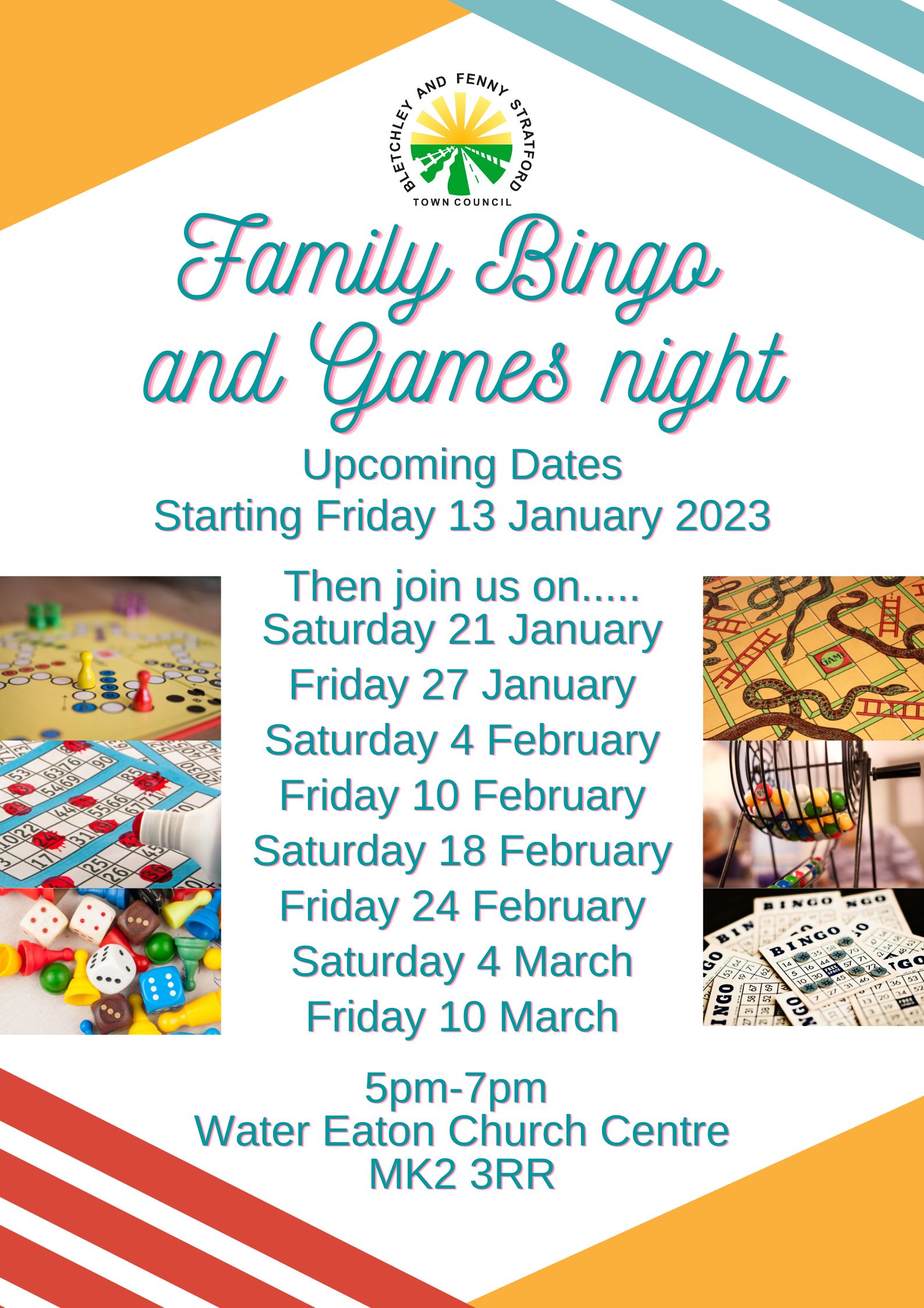 Image of Family Bingo and Games night Dates poster