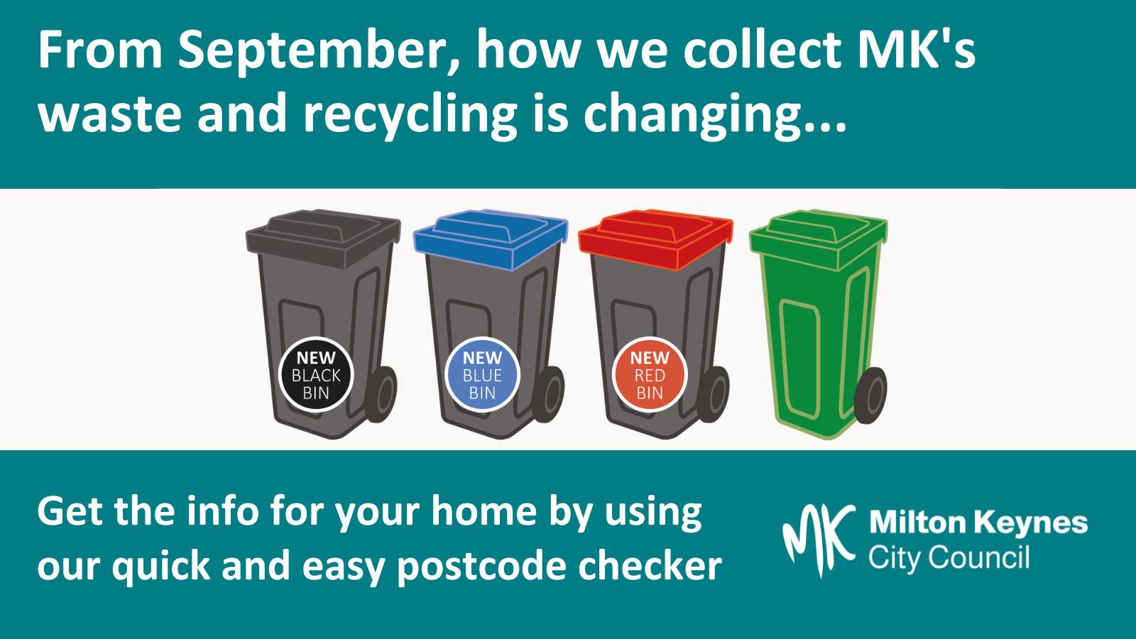 Image of Milton Keynes City Council's bin poster