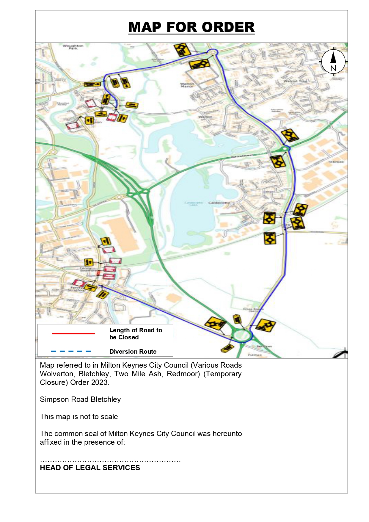 Image of Simpson Road closure route options