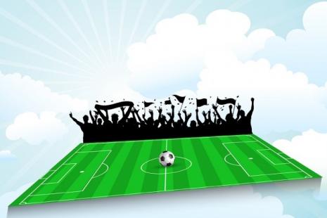Cartoon image of football pitch